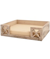 Canapé bois avec coussin - bois,
