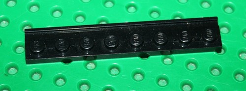 Lego black plate - 1x8, door