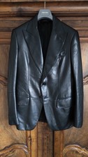 TOM FORD Black Sartorial Blazer LambskinJacket Size 48
