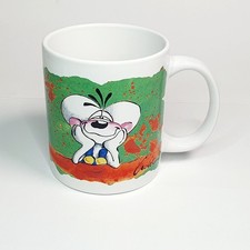 Ancien MUG Tasse DIDDL 100 % Anti STRESS Texte Rare No Relief 3D Bol Disney 