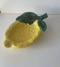 Vide Poche Ravier en céramique Ferlay Vallauris forme citron Vintage Menton Déco
