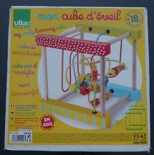 JOUET POUR PETIT ENFANT MON CUBE D'EVEIL VILAC EN BOIS