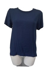 Women's Small Solid Navy Blue