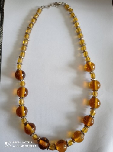 Collier ancien avec - collier, perles