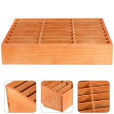  Boîte de rangement de bureau en bois multi-usage, vitrine de gestion de