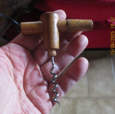 Ancien Tire Bouchon combinable en bois , de poche ou sac