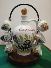 Service À Calvados Faience Desvres Chaumière rare parfait état 