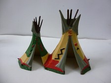 TENTE INDIENNE DOUBLE EN BEIGE ET VERT   STARLUX FARWEST WESTERN