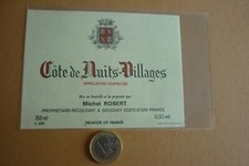 ANCIENNE ETIQUETTE DE VIN /