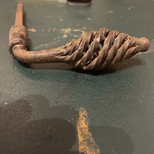 Ancienne Poignee De Porte Metal Chateau Ferme 