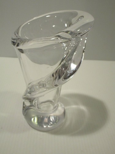Vannes cristal art glass vase - cristal,