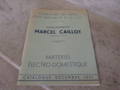 Ancien catalogue illustré