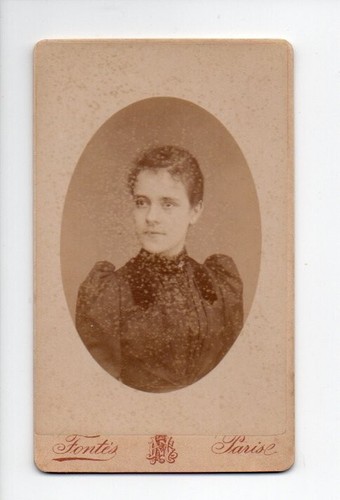 Cdv jeune femme photographe - jeune,