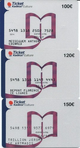 Carte cadeau 3 ticket - carte,