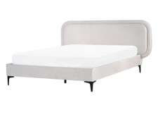 Lit en Velours Moderne 140 x