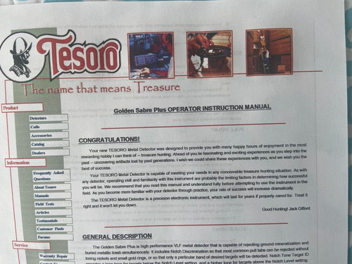 Tesoro golden sabre plus - golden,