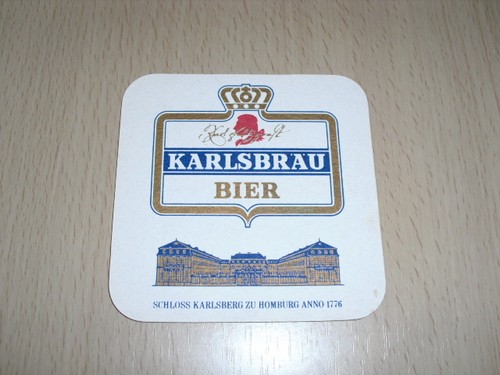 Sous bock karlsbrau bier - sous-bock,