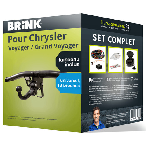 Attelage amovible brink pour - amovible,