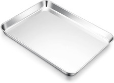 Stainless Steel Cookie Sheet Pan 18"x13" - Non-Toxic & Dishwasher Safe