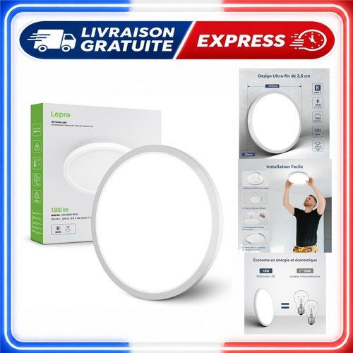 Lepro plafonnier led - led, ip44