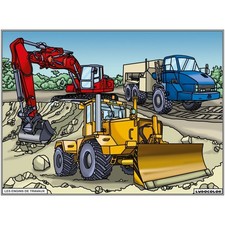 Coloriage - Engins de travaux