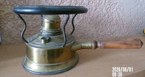 Ancien réchaud laiton et - ancien,