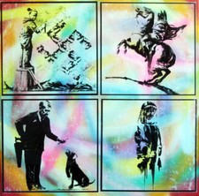 banksy PARIS TABLEAU pop