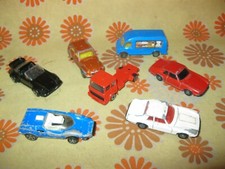 Lot x7 Ancien VEHICULES MINIATURES CORGI JUNIORS Petite Voiture Camion Fourgon