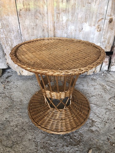 Table basse diabolo osier - table,