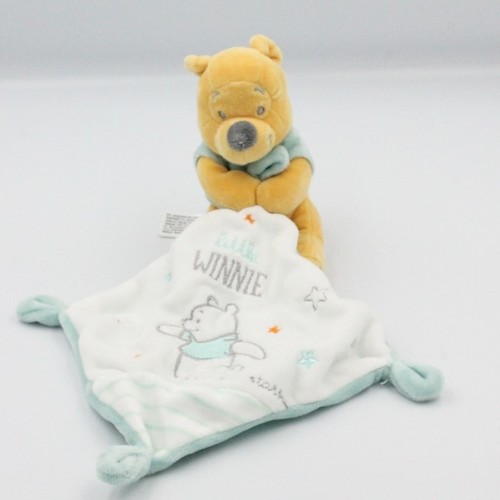 Doudou winnie ourson bleu - doudou, l'ourson