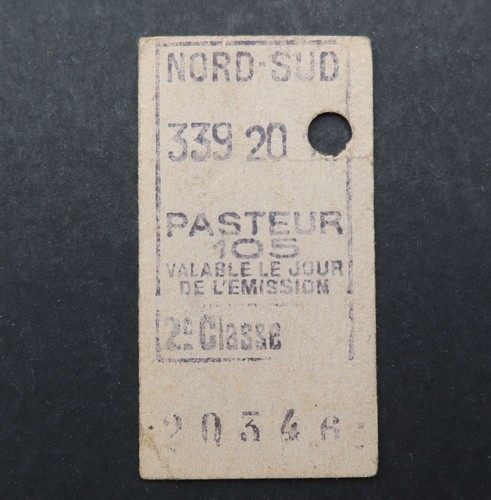 Ancien ticket métro 1920 - ticket,