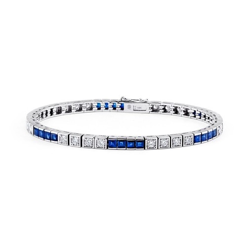 Bleu saphir diamant boite - saphir,