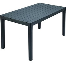 Table en Pp Sumatra Dogati Antrac. Rectangulaire 138X78X72H