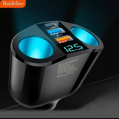 Chargeur voiture double usb - double,