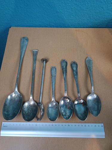 Lot couverts anciens métal - 7,