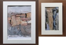 LOT aquarelles abstraites