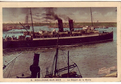 Cpa port boulogne paquebot - 62,