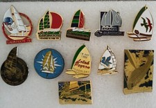 11 Pins Bateau. Vendée Globe, Course à La Voile. Les Sables d'Olonne 