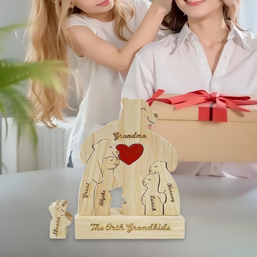 Puzzle bois la famille - puzzle, de