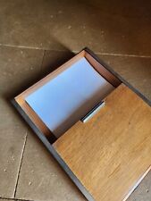 Casier De Bureau En Bois   Fermeture A Rideaux Vers 1940 Feuille A4