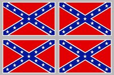 4 X DRAPEAU SUDISTE STICKER REBEL USA BIKER GENERAL LEE AUTOCOLLANT SD113