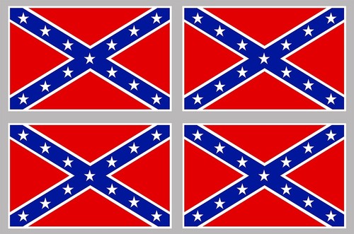 Drapeau sudiste sticker - x,