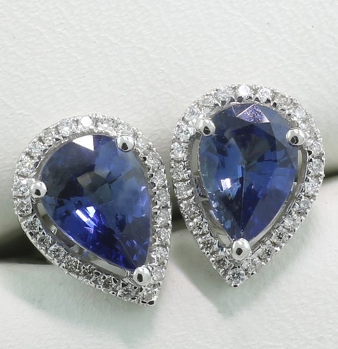 Boucles oreilles saphirs - d'oreilles,