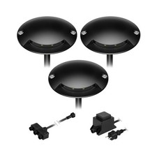 Luminaire LED à poser au sol BUNDA 1 flamme extra-plate pour l'extérieur