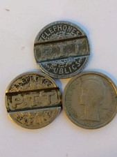 Jeton PTT Téléphones Publics 1937