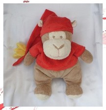 Doudou Peluche Singe Marron