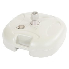 Plastique remplissable parasol bassesse eau sable patio chaume 20 litres blanc