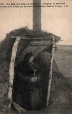 CPA Militaria - Guerre 1914-15. Chasseur en Sentinelle avancée dans les Vosges