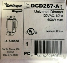 WattStopper Legrand DCD267-A Universal Dimmer 120VAC 600W Light Almond