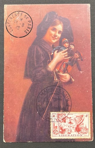 France timbre 1946 - , carte